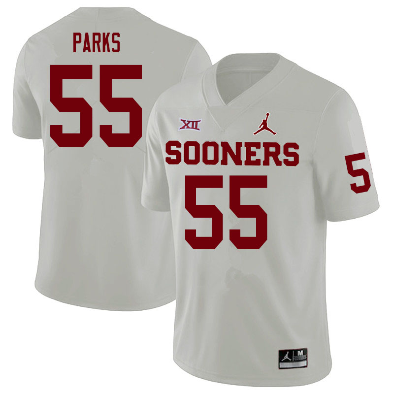 Oklahoma Sooners #55 Aaryn Parks College Football Jerseys Sale-White